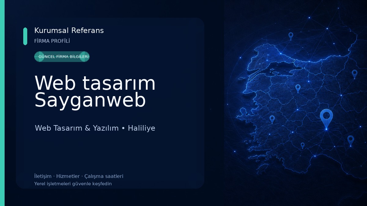 Web tasarım Sayganweb Web Tasarım & Yazılım