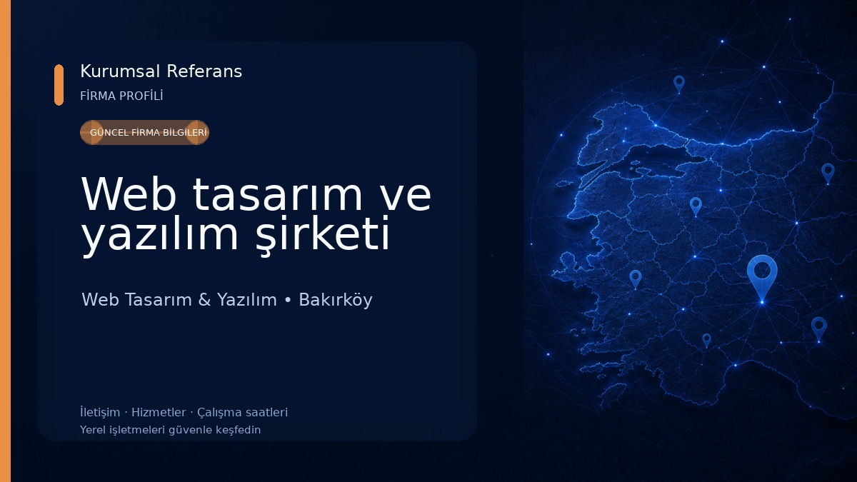 Web tasarım ve yazılım şirketi Web Tasarım & Yazılım