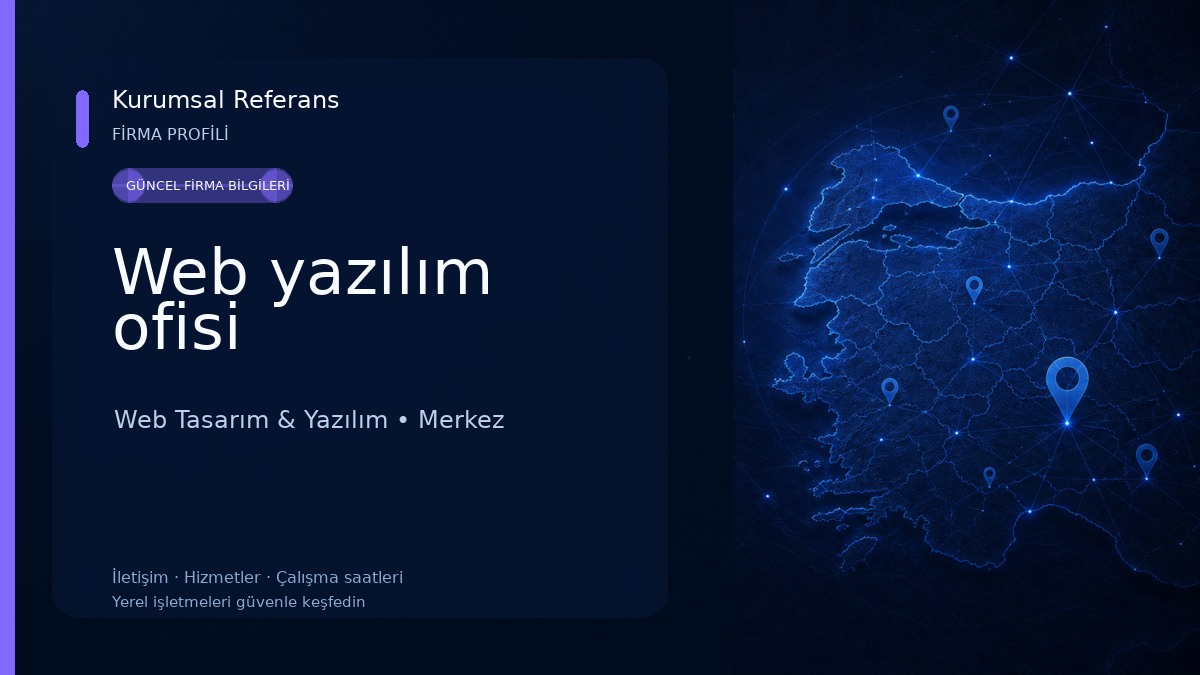 Web yazılım ofisi Web Tasarım & Yazılım