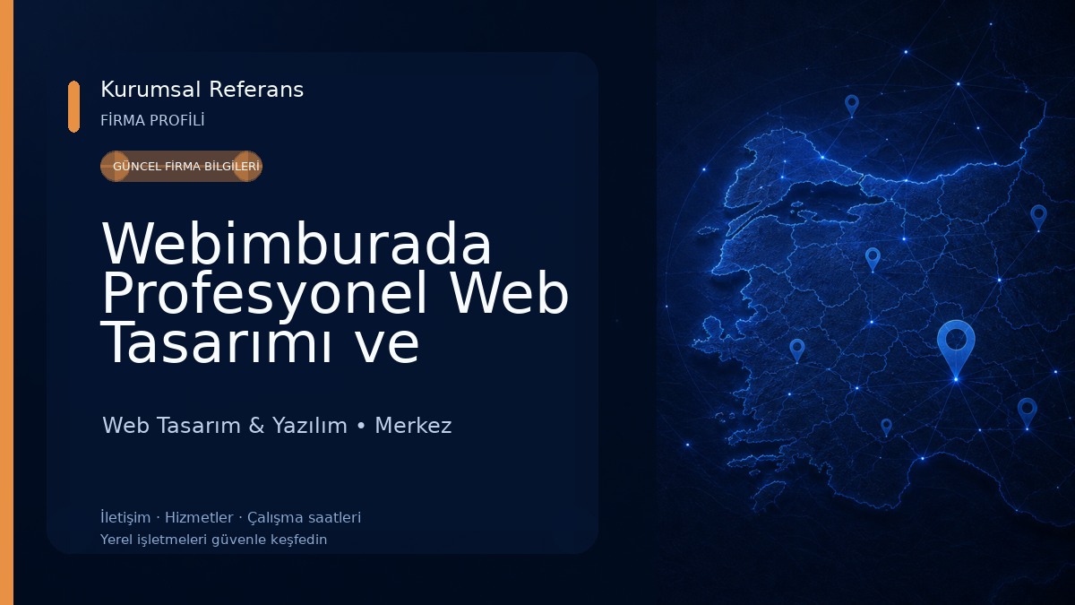 Webimburada Profesyonel Web Tasarımı ve Yazılım 