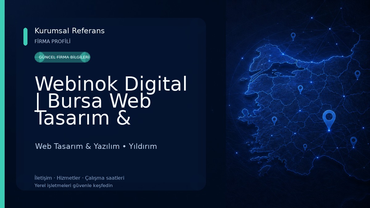 Webinok Digital | Bursa Web Tasarım & E-Ticaret Ajansı Web Tasarım & Yazılım