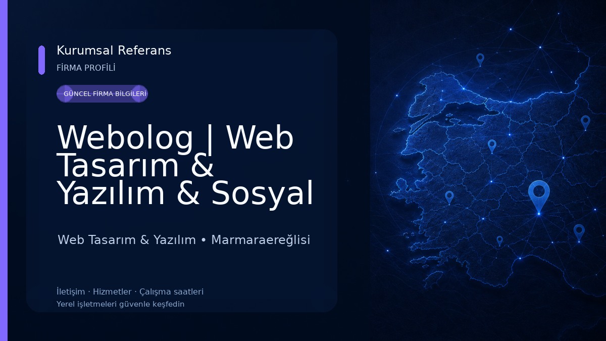 Webolog | Web Tasarım & Yazılım & Sosyal Medya Reklamı & Sosyal Medya Editörlüğü & Marka Danışmanlığı Ajansı Web Tasarım & Yazılım