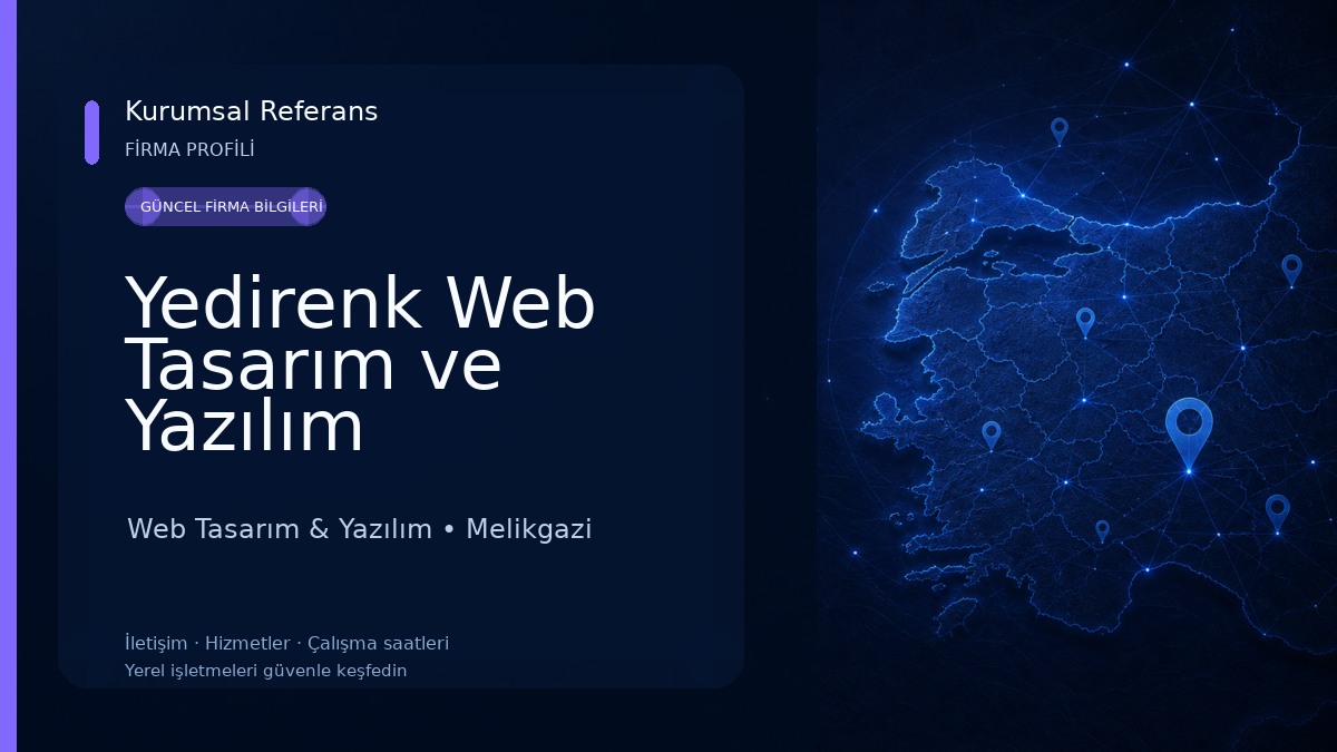 Yedirenk Web Tasarım ve Yazılım Web Tasarım & Yazılım