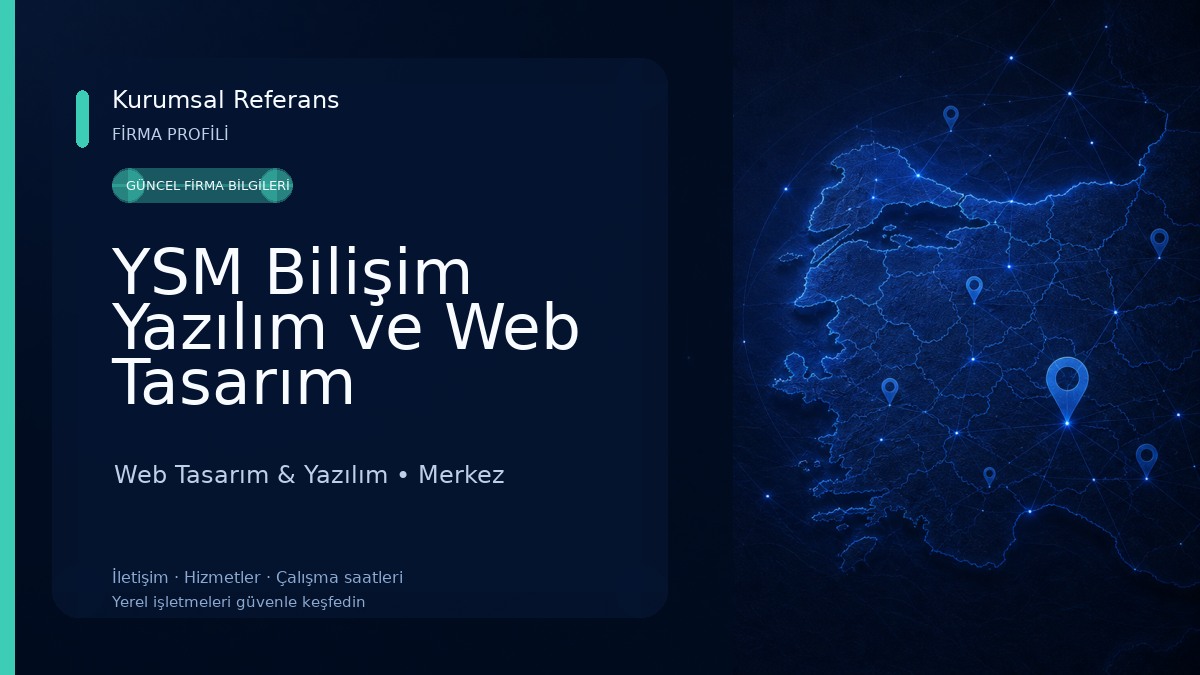 YSM Bilişim Yazılım ve Web Tasarım Hizmetleri 